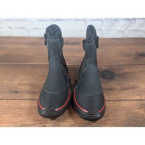 Gilli Black and Red Boat Shoes
